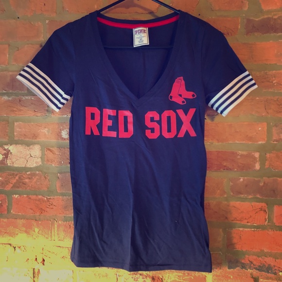 pink red sox t shirt